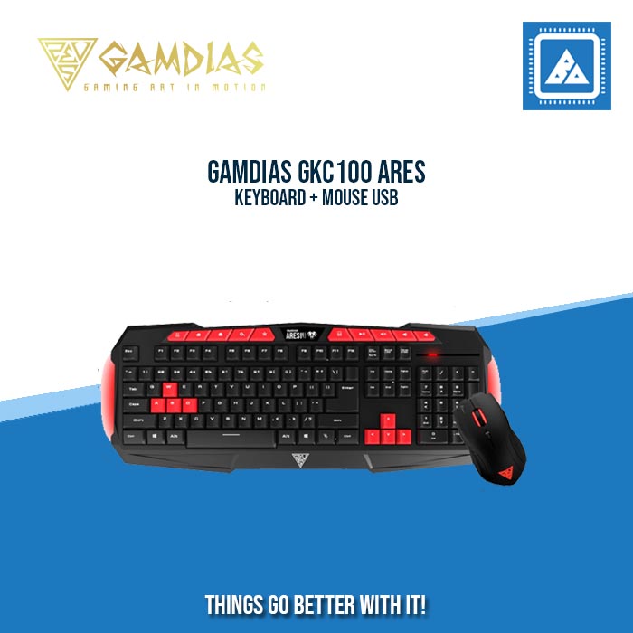 GAMDIAS GKC100 ARES + DEMETERII KB & MOUSE GAMDIAS GKC100 ARES + DEMETERII KB & MOUSE